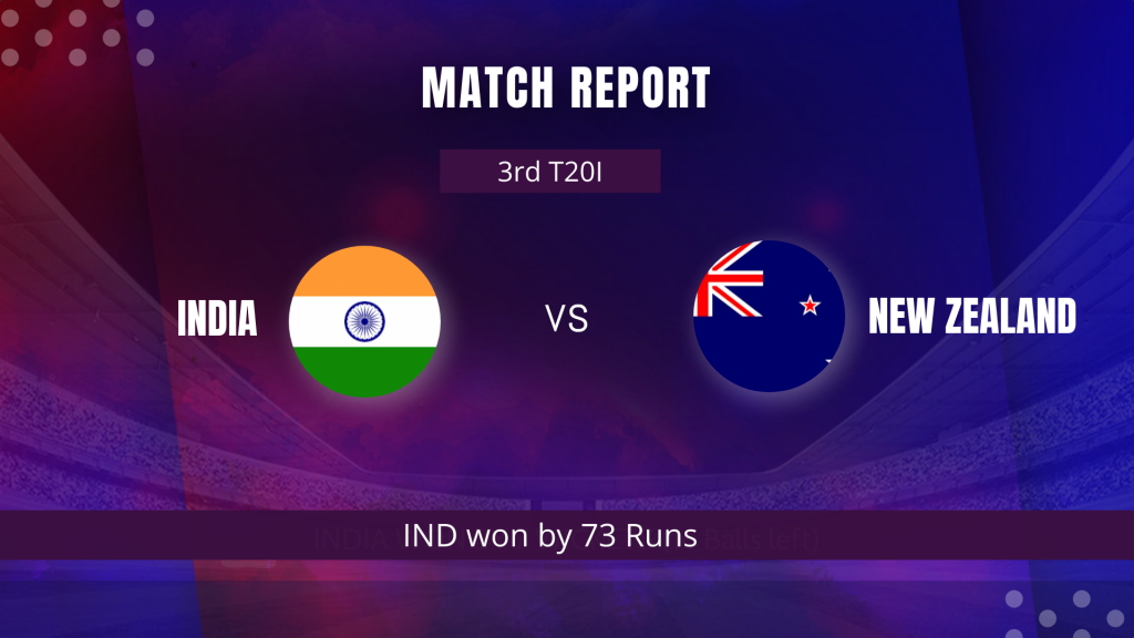 India vs New Zealand 3rd T20I match report