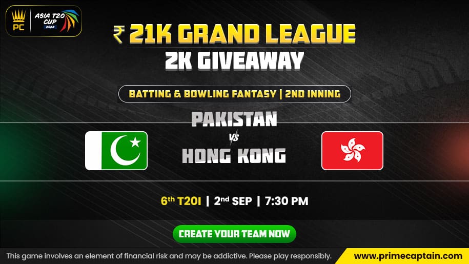 Pakistan vs Hong Kong Match Offers