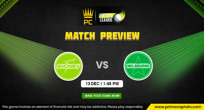 Sydney Thunder vs Melbourne Stars Australian T20 League 2022-23 | Match Preview & Top Picks
