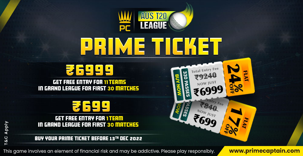 Aus Men's T20 League 2022 Prime Ticket